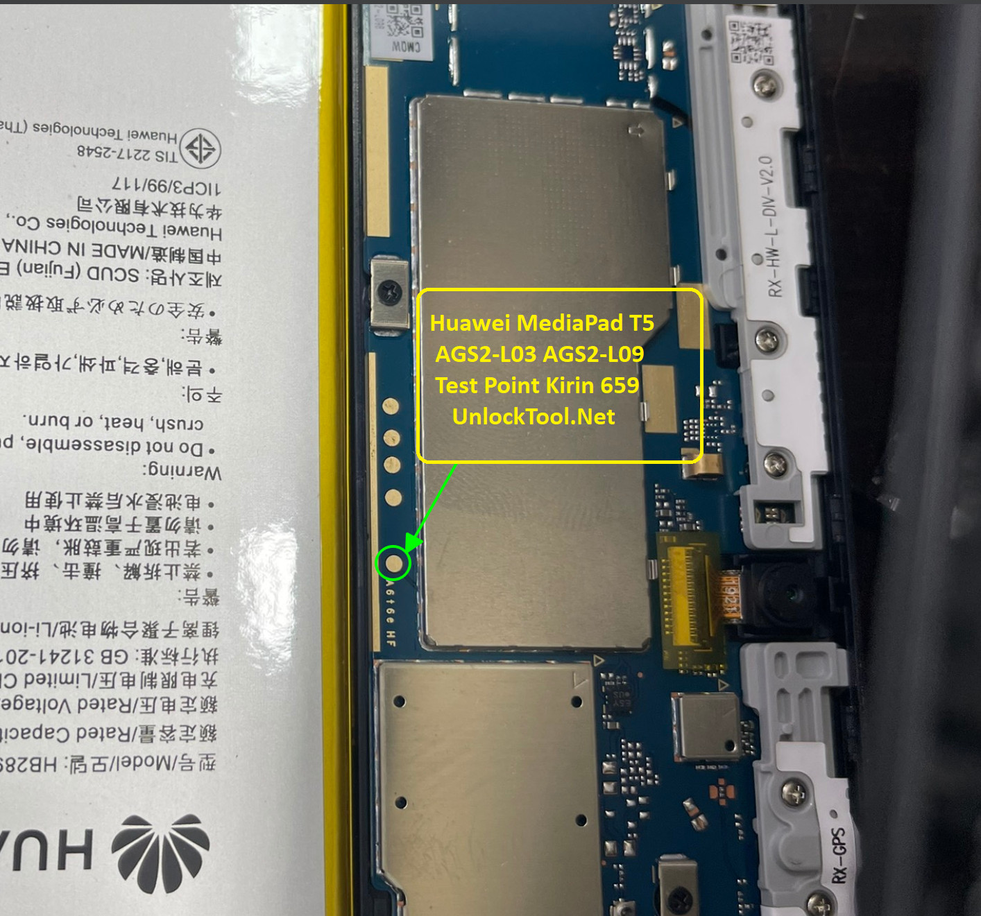 Huawei MediaPad T5 AGS2-L03 AGS2-L09 | Test Point UnlockTool