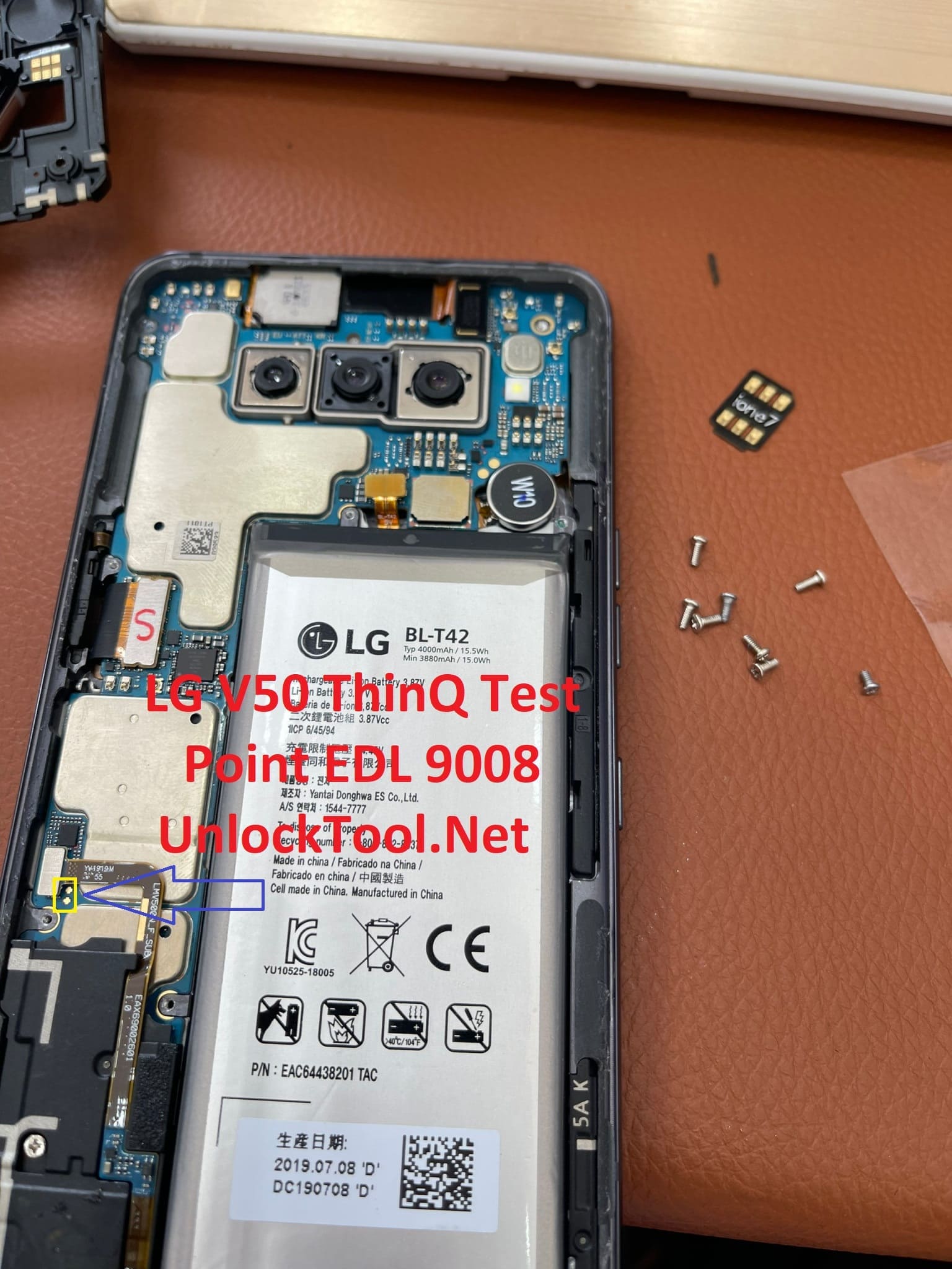 LG V50 ThinQ Test Point EDL | Test Point UnlockTool