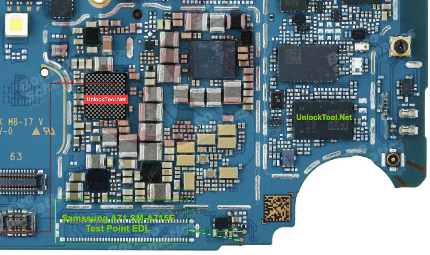 Samsung A71 SM-A715 Test Point | Test Point UnlockTool