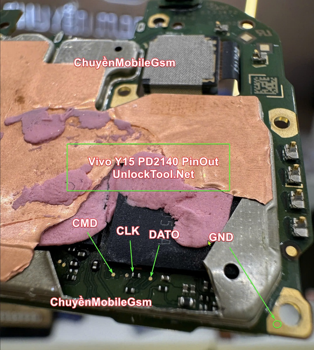 Vivo Y15s PD2140F Pinout | Test Point UnlockTool
